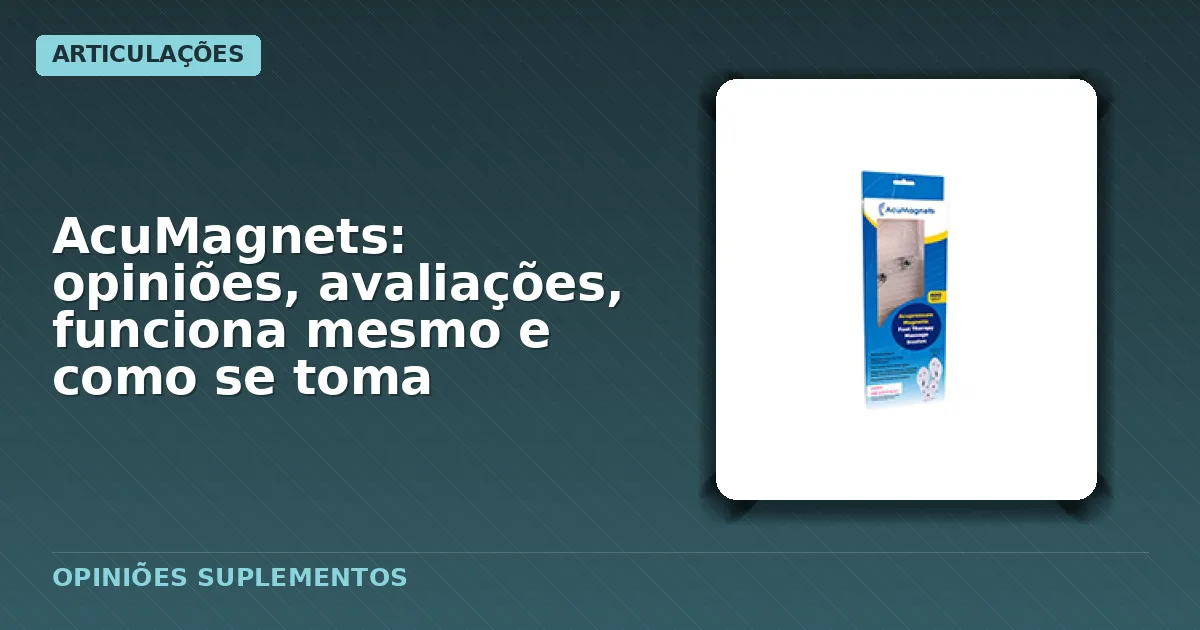 Embalagem padrão das palmilhas magnéticas AcuMagnets
