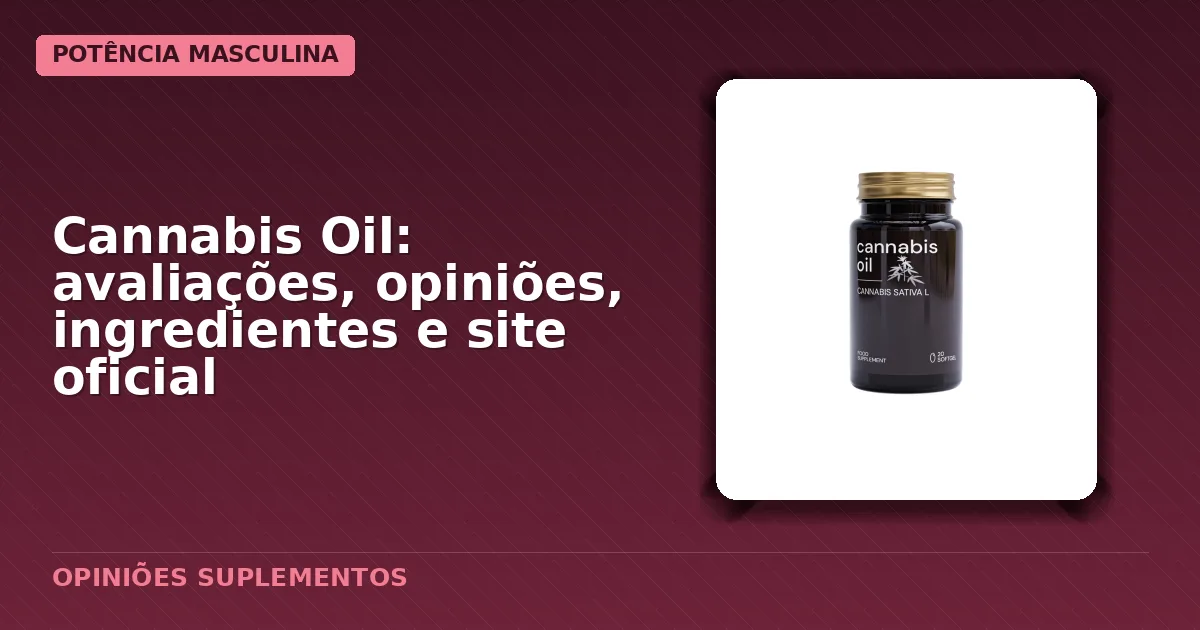 Embalagem padrão do suplemento alimentar Cannabis Oil