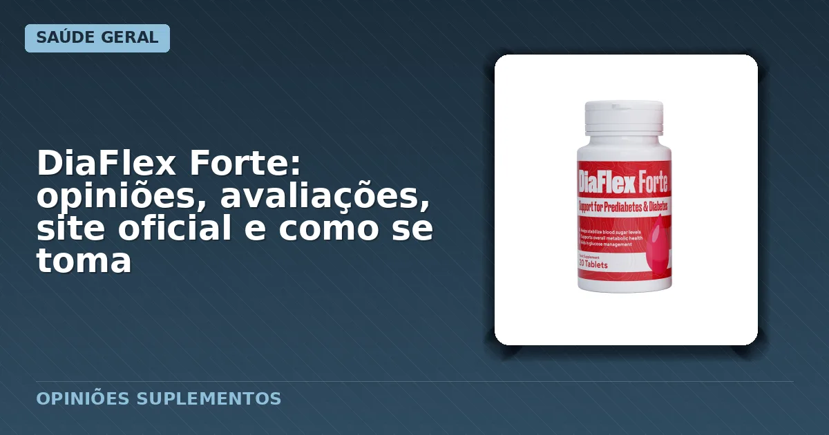 Embalagem das cápsulas DiaFlex Forte
