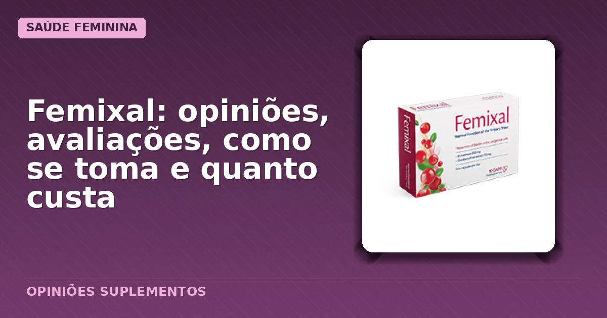 Embalagem das cápsulas Femixal