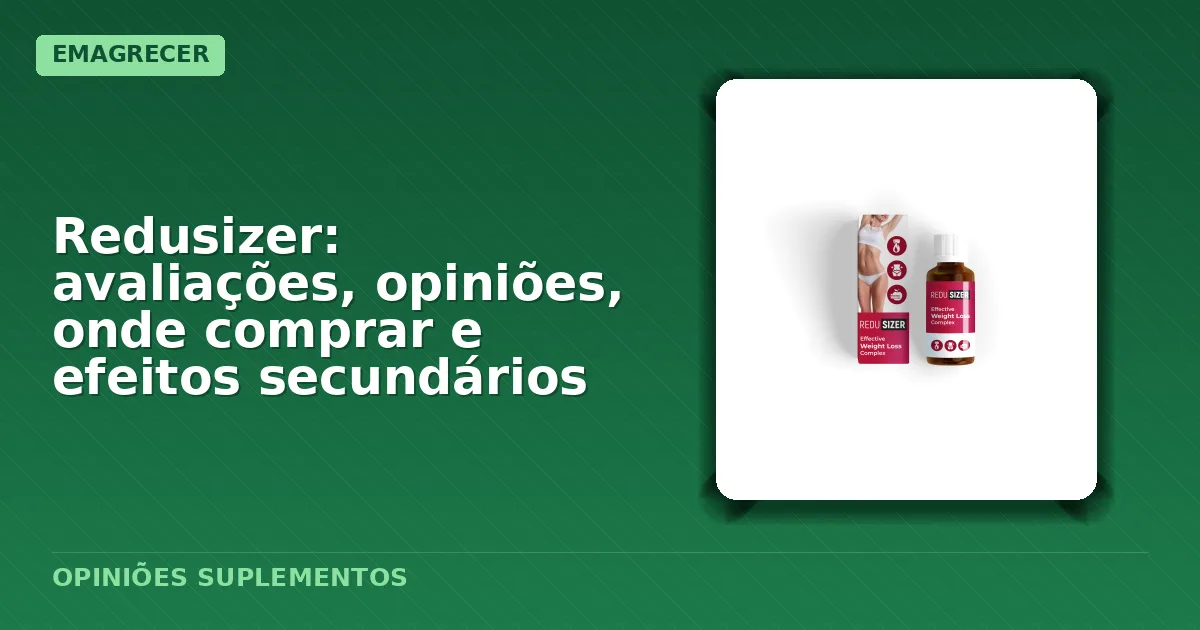 Embalagem padrão do suplemento alimentar Redusizer