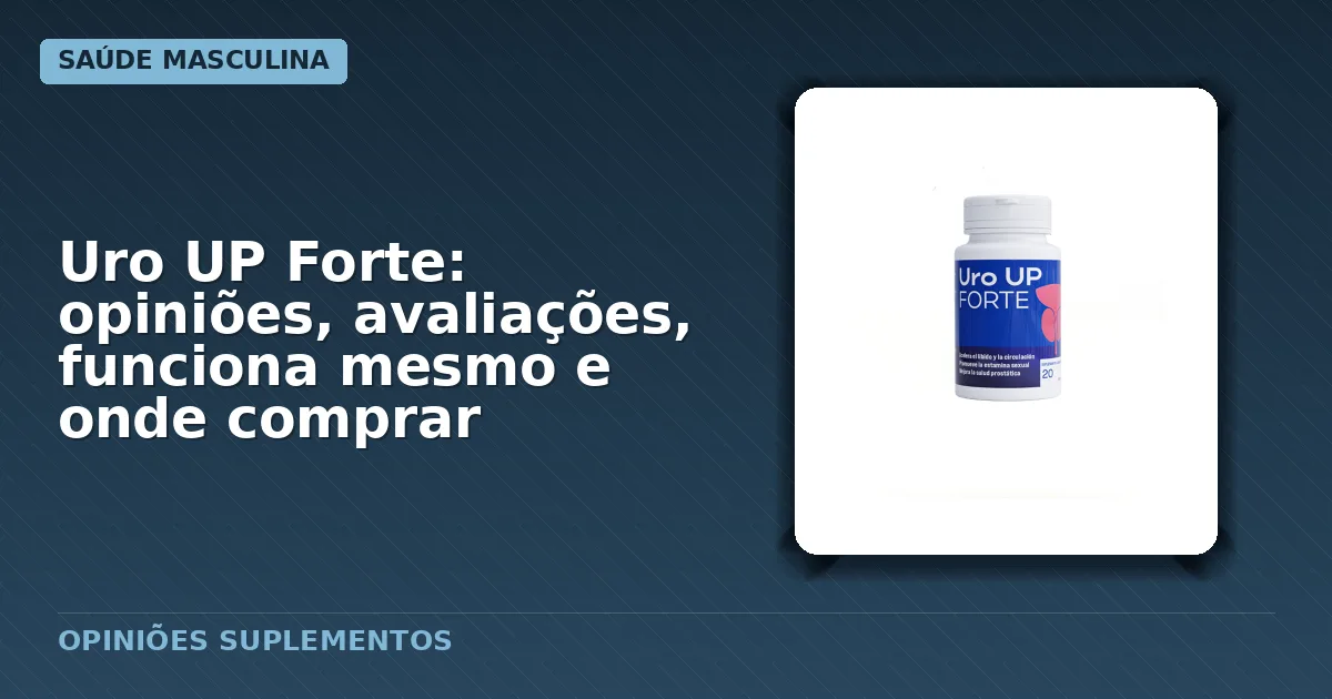Embalagem das cápsulas Uro UP Forte