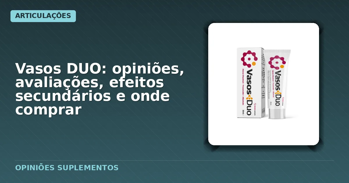 Embalagem simples tipo tubo contendo Gel Vasos Duo